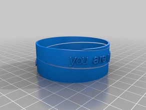 jrd poem bracelet art customized 3d print model - Mito3D