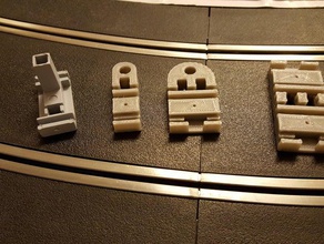 132 slot car recinzione connettori giocattolo gioco accessori scalextric track layout 3d print model - Mito3D