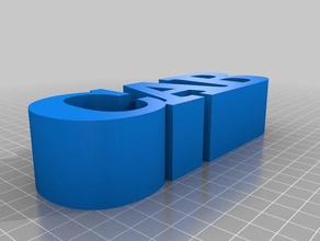 my customized 3 letters row cab other 3d print model - Mito3D