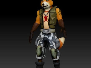 syrano rogue fox creatures adventure anthro furry 3d print model - Mito3D