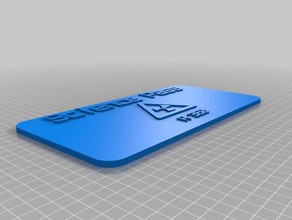 hall pass 360 de borden logo ' s maat 3d print model - Mito3D