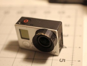 flens gopro ring de camera 3 hero kap zonnekap bescherming 3d print model - Mito3D