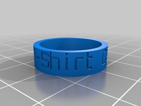 t-shirt vencedor anéis personalizado 3d print model - Mito3D