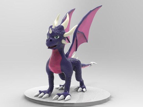 cynder dragon les jouets jeux action figure la ps2 statique de statue légende spyros 3d print model - Mito3D