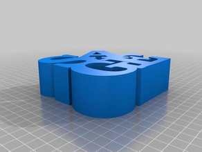 sage palavra coisa esculturas personalizado 3d print model - Mito3D