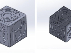 lantern corp dice 3d print model - Mito3D