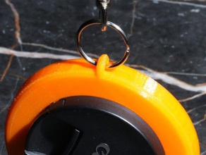 key-chain chapped dual camera lens cap holder 67 77 mm other 3d print model - Mito3D