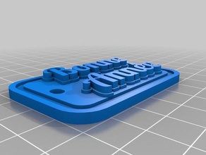 la placa bonne ann&eacutee v1 organización personalizado 3d print model - Mito3D