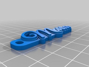 llavero maria organização personalizado 3d print model - Mito3D