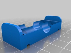 aaax2battery houder elektronica maat 3d print model - Mito3D