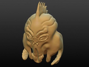 angry zoidberg criaturas lula 3d print model - Mito3D