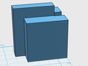 slide together pixel art cubes 2d diy 3d print model - Mito3D