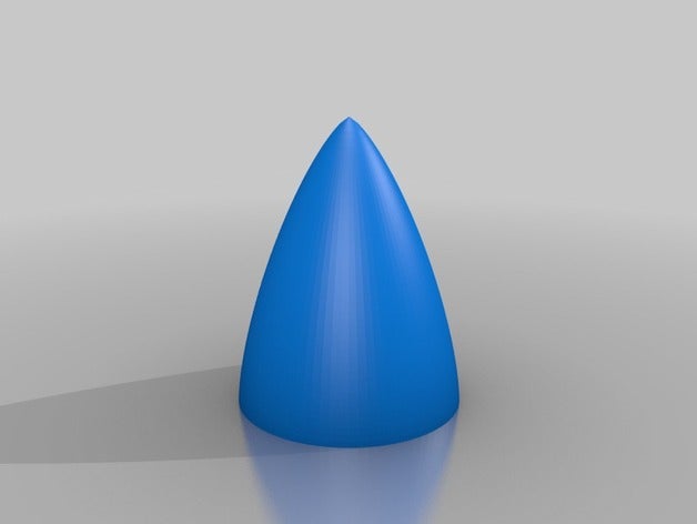 meu personalizados haack série de von karman foguete cone nariz gerador veículos 3D print model - Mito3D