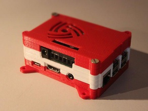 caixa de raspberry pi b+ 2 hifiberry amp+ computador 3d print model - Mito3D