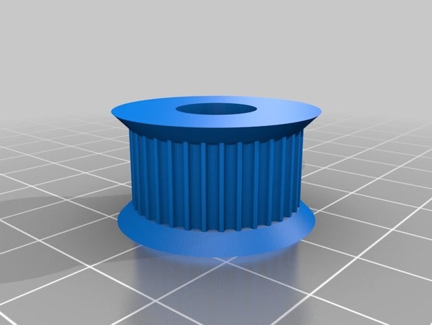 mijn maat parametrische katrol gt2 10mm lager 25teeth 3d de printer delen 3D print model - Mito3D