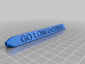 longhorn caneta office personalizado 3d print model - Mito3D