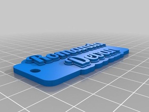 devan organização personalizado 3d print model - Mito3D
