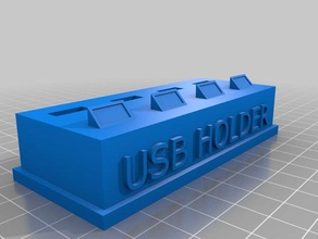 usb-houder organisator computer 3d print model - Mito3D