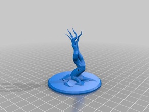 mijn aangepaste miniatuur dode bomen, alle willekeurige hing over spelletjes 3d print model - Mito3D