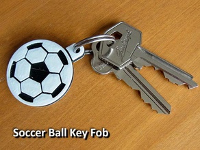 voetbal sleutelhanger sleutelhangers de auto sleutels leuk cadeau huis huis-toets een sleutel van het noviteit office organisatie sport uniek 3d print model - Mito3D