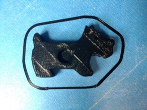 hazel bean scottie magnete del frigorifero animali aberdeenie nocciola scozzese scottish terrier 3d print model - Mito3D