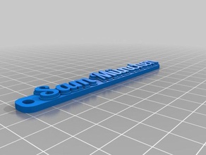 sam m&uumlnchen keychain organization customized 3d print model - Mito3D