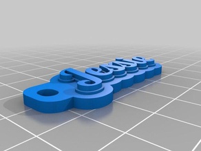jessie key tag organization customized 3d print model - Mito3D