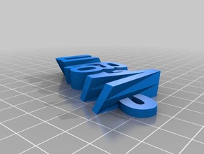 vegan keyfob organization customized 3d print model - Mito3D