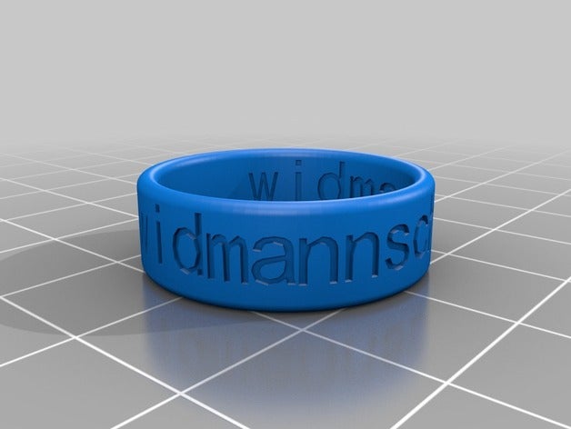ring 11 widmannschulede anelli personalizzato 3D print model - Mito3D