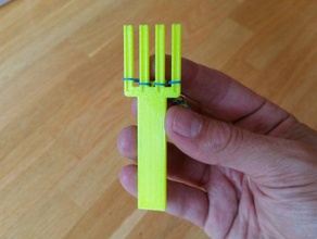 faixa de borracha tear garfo brinquedos jogos arco-íris 3d print model - Mito3D