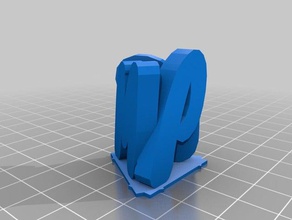 pcm typo signs logos customized 3d print model - Mito3D