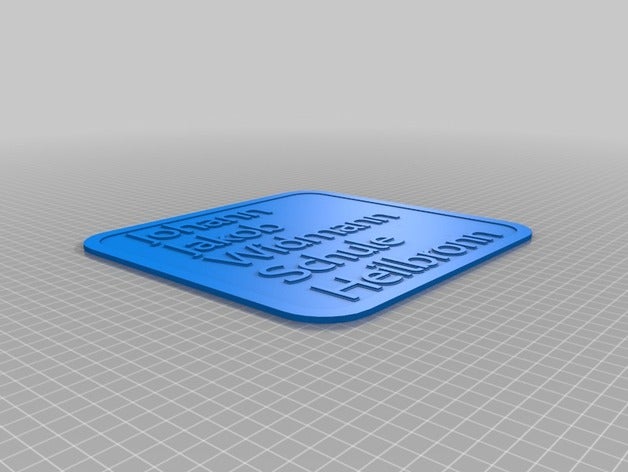 003 jjws-plakette organizasyon özelleştirilmiş 3D print model - Mito3D