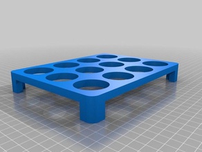 my customized parametric tray small paint pots toy game accessories 3d print model - Mito3D