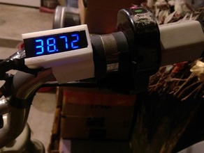 stuur gemonteerde voltmeter elektronica 3d print model - Mito3D