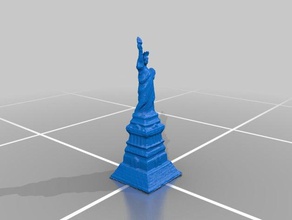 20th century statue liberty souvenir model scans replicas 19th american committee bartholdi frederic auguste new york 3d print model - Mito3D