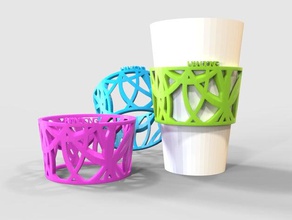 custom cup sleeve food drink customizer 3d print model - Mito3D