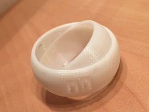 magia rotativo anello-sì no gioielli cool giocattolo 3d print model - Mito3D