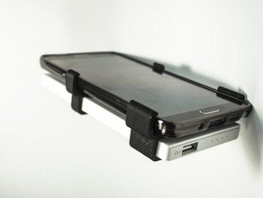 de emergencia apps bateria clip móvil teléfono soporte la batería 3d print model - Mito3D