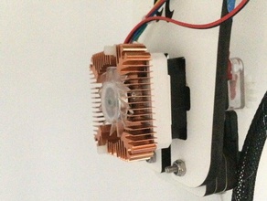 rostock max ezstruder radiateur de montage 3d l'imprimante accessoires bowden fan dissipateur chaleur nema17 3d print model - Mito3D