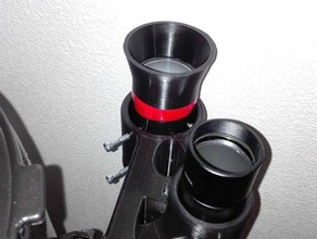 suporte duplo de 50mm 40mm finder âmbito autoguiding astronomia com o telescópio newton hobby astronomie chercheur estrelas 3d print model - Mito3D