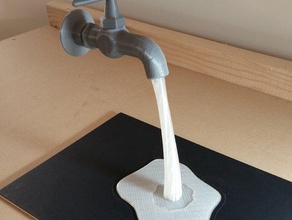 la magia del rubinetto sculture piastra flessibile printinz 3d print model - Mito3D