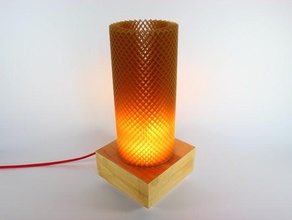 honeycomb lamp shade decor light lighting openscad 3d print model - Mito3D