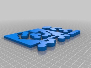 sneeuwvlok puzzel 3d afdrukken 3d print model - Mito3D