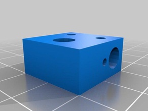 reprap heater block 3d printer parts cartridge nozzle thermistor 3d print model - Mito3D