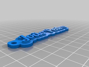 chaveiro jo&atildeo pedro organização personalizado 3d print model - Mito3D