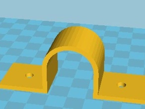 1 inch pipe bracket diy 3d print model - Mito3D