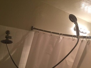 shower head holdermount bathroom 3d print model - Mito3D