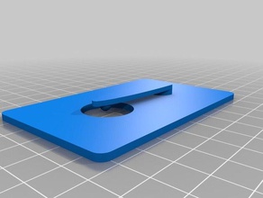 money clip dimensioni di una carta v2 3d stampa 3d print model - Mito3D