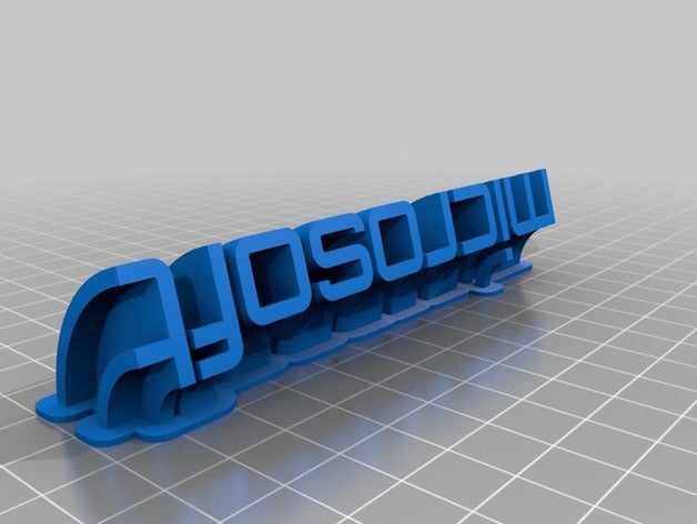 microsoft office customized 3D print model - Mito3D