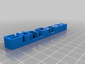 6th grade name plate sculptures customized 3d print model - Mito3D